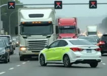 batida entre carro e caminhão
