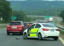 carro saiu da pista