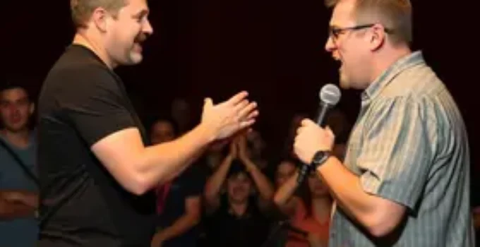comediante agredida em show