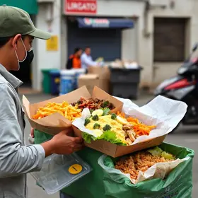 distribuição de marmitas em Florianópolis