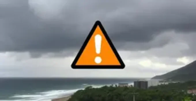 alerta laranja de tempestade