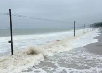 maré alta em Florianópolis
