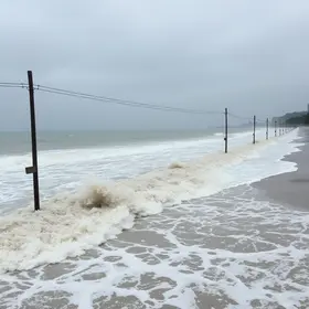 maré alta em Florianópolis