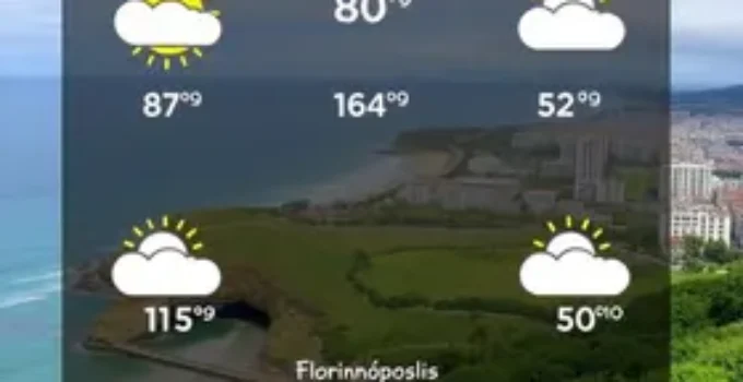 previsão do tempo em Florianópolis