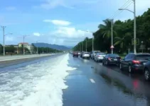 água na pista