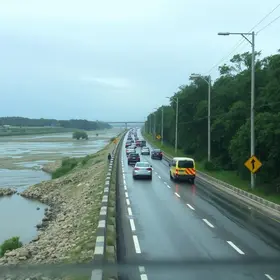 água na pista