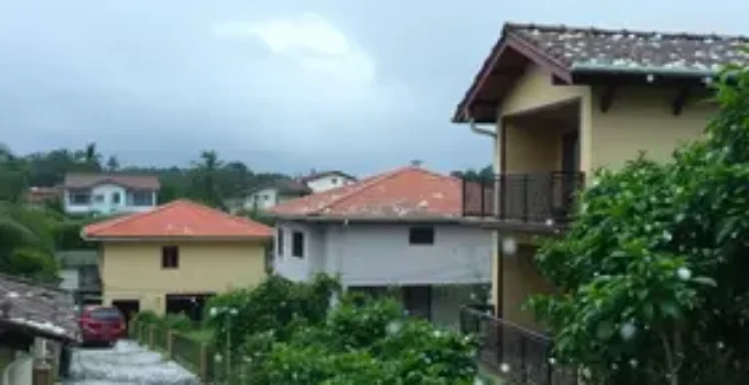 chuva de granizo