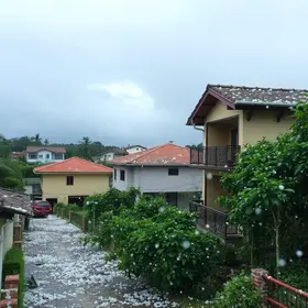 chuva de granizo