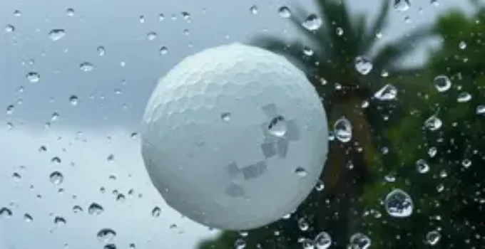 chuva de granizo