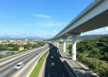 novo viaduto em Florianópolis