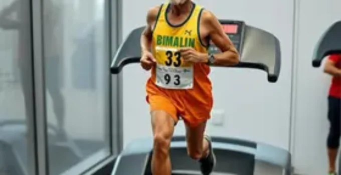 corrida em esteira