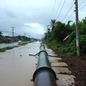 abastecimento de água na Grande Florianópolis