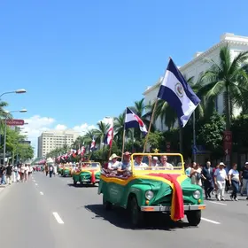 desfile cívico e eventos esportivos
