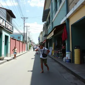 esbarrão em mercado