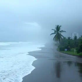 Frente fria ciclone temporais Florianópolis