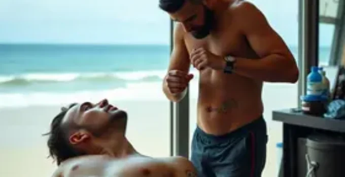 barbearia nudista
