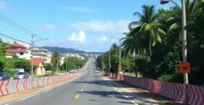 interdição parcial na Avenida da Saudade