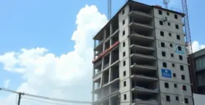queda de laje em Florianópolis