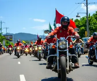 motociata pro-Flávio